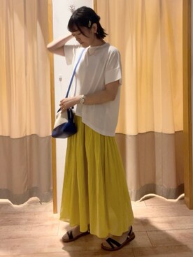 「インド綿」｜ameさん（レディース・160cm）の夏コーディネート