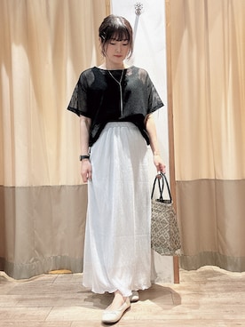 ameさん（レディース・160cm）の夏コーディネート