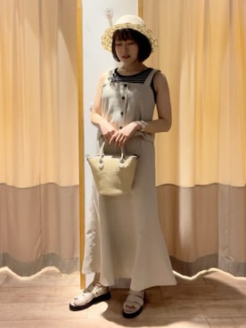 ameさん（レディース・160cm）の夏コーディネート