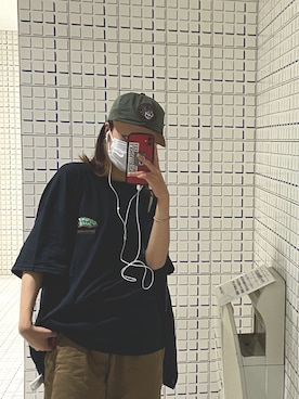 「BRIXTON（ブリクストン）のアイテム」を使った、mayuさん（レディース・159cm）の夏コーディネート