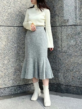 「タートル」｜「アイテム（ブーツ）」を使った、ezicknaminさん（レディース・157cm）の秋コーディネート
