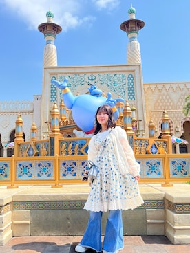 「eLur（エラー）のアイテム」を使った、umikunnさん（レディース・153cm）の夏コーディネート