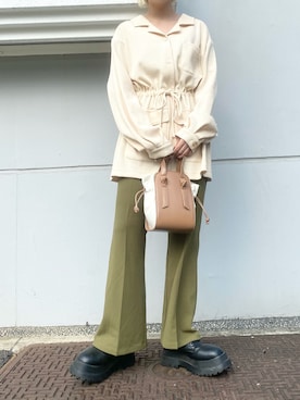 「アイテム（ルームウェア）」を使った、REVEYUさん（レディース・150cm）の秋コーディネート