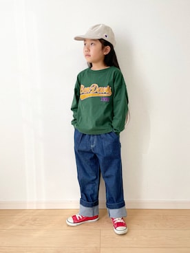 「BEN DAVIS（ベンデイビス）のアイテム」を使った、RUCAさん（キッズ・122cm）の秋コーディネート