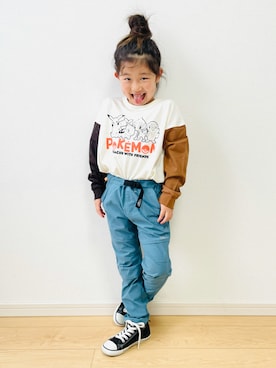 「CAMP7」｜「アイテム（キャップ）」を使った、RUCAさん（キッズ・110cm）の夏コーディネート