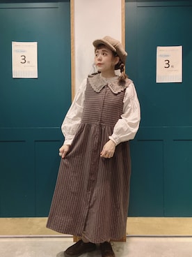 「アイテム（その他シューズ）」を使った、ま　え　のさん（レディース・158cm）の秋コーディネート