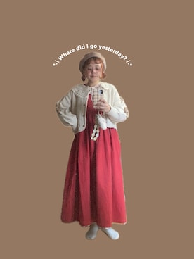 「アイテム（ワンピース/ドレス）」を使った、ま　え　のさん（レディース・158cm）の秋コーディネート