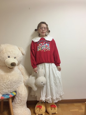 「ehka sopo（エヘカソポ）のアイテム」を使った、ま　え　のさん（レディース・158cm）の冬コーディネート