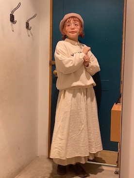 「Samansa Mos2（サマンサ モスモス）のアイテム（スカート）」を使った、ま　え　のさん（レディース・158cm）の秋コーディネート