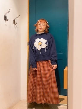 「ehka sopo（エヘカソポ）のアイテム（ワンピース/ドレス）」を使った、ま　え　のさん（レディース・158cm）の冬コーディネート