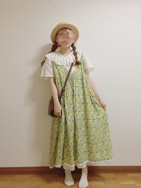 「Samansa Mos2（サマンサ モスモス）のアイテム」を使った、ま　え　のさん（レディース・158cm）の夏コーディネート