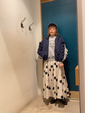 「Samansa Mos2（サマンサ モスモス）のアイテム（ブルゾン）」を使った、ま　え　のさん（レディース・158cm）の春コーディネート