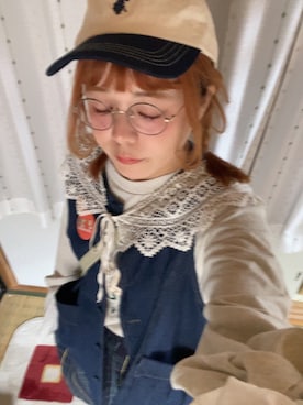「アイテム（ベスト）」を使った、ま　え　のさん（レディース・158cm）の秋コーディネート