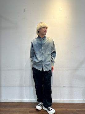 「ITEMS URBANRESEARCH（アイテムズ アーバンリサーチ）のアイテム（シャツ/ブラウス）」を使った、ゆうやさん（メンズ・171cm）の秋コーディネート
