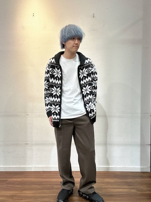 カウチンジップアップセーター カウチン ジップアップ ニットジャケット