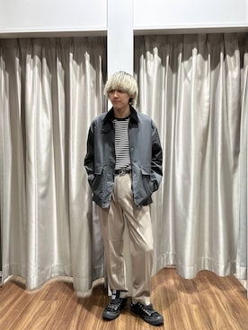 「アイテム（ミリタリージャケット）」を使った、ゆうやさん（メンズ・171cm）の秋コーディネート