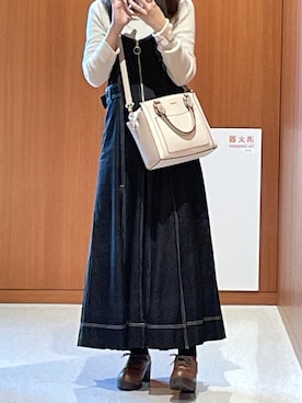 「Honeys（ハニーズ）のアイテム（ハンドバッグ）」を使った、napoさん（レディース・156cm）の春コーディネート