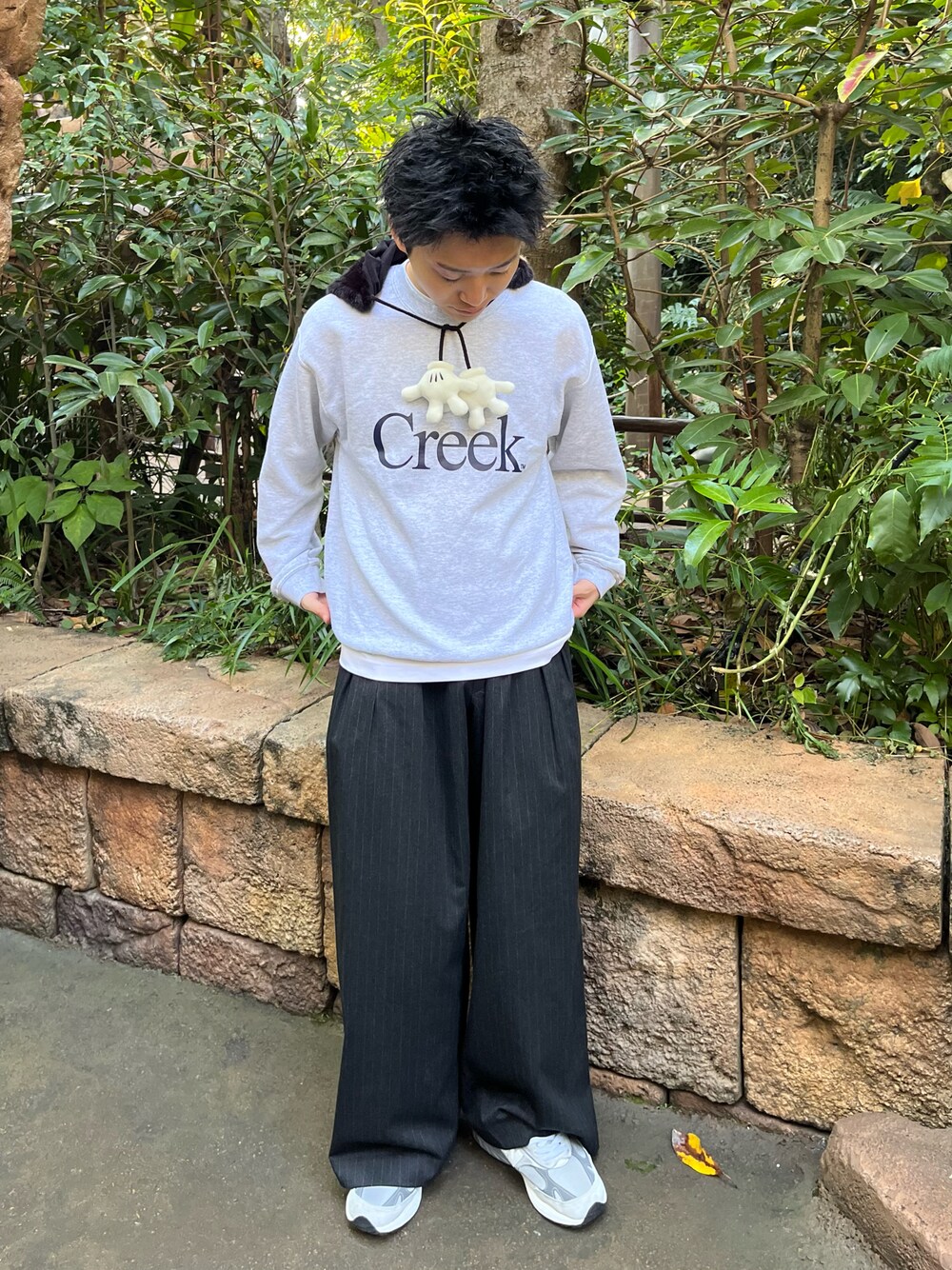 Creek ANGLER'S DEVICEのスウェットを使った人気ファッション