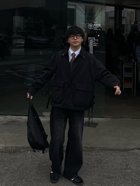 「INTER FACTORY（インターファクトリー）のアイテム（ジャケット/アウター）」を使った、えっさーさん（メンズ・166cm）の秋コーディネート