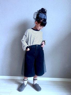 「アイテム（パンツ）」を使った、☆momo☆さん（キッズ・120cm）の秋コーディネート