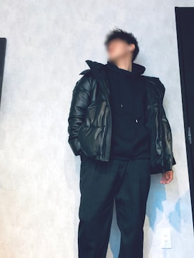 「epnok（エプノック）のアイテム（パーカー）」を使った、KENさん（メンズ・168cm）の冬コーディネート