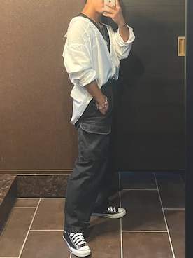 「Firsthand（ファーストハンド）のアイテム（トップス）」を使った、KENさん（メンズ・168cm）の秋コーディネート
