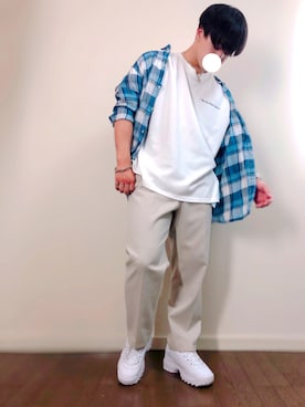 「MYne（マイン）のアイテム（アクセサリー）」を使った、KENさん（メンズ・168cm）の夏コーディネート
