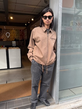 「アイテム（その他アウター）」を使った、 UNION TOKYO さん（メンズ・180cm）の冬コーディネート