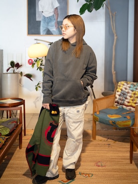 「ダブルニー」｜ UNION TOKYO さん（レディース・154cm）の冬コーディネート