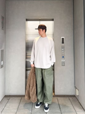 「アイテム（キャップ）」を使った、 UNION TOKYO さん（メンズ・183cm）の秋コーディネート