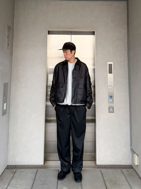 「アイテム（キャップ）」を使った、 UNION TOKYO さん（メンズ・183cm）の秋コーディネート