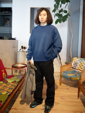 「アイテム（ミリタリージャケット）」を使った、 UNION TOKYO さん（メンズ・178cm）の冬コーディネート