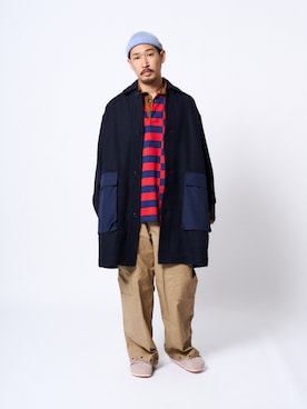 「UNION（ユニオン）のアイテム」を使った、 UNION TOKYO さん（メンズ・180cm）の冬コーディネート