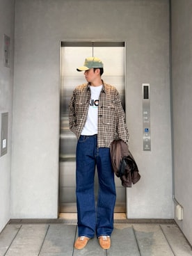 「アイテム（Tシャツ/カットソー）」を使った、 UNION TOKYO さん（メンズ・183cm）の秋コーディネート