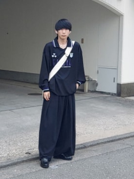 「SHINYAKOZUKA（シンヤコヅカ）のアイテム（スウェットパンツ）」を使った、TSUㅡさん（メンズ・175cm）の秋コーディネート