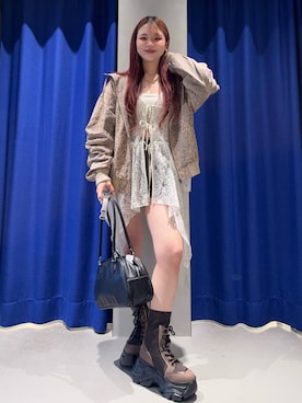 「PAGEBOY（ページボーイ）のアイテム」を使った、Suzuka さん（レディース・158cm）の夏コーディネート