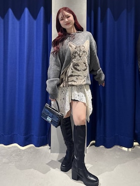 「アイテム（チュニック）」を使った、Suzuka さん（レディース・158cm・20代）の秋コーディネート