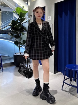「アイテム（テーラードジャケット、その他）」を使った、Suzuka さん（レディース・158cm）の秋コーディネート
