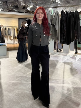 「PAGEBOY（ページボーイ）のアイテム（カーディガン/ボレロ）」を使った、Suzuka さん（レディース・158cm）の秋コーディネート