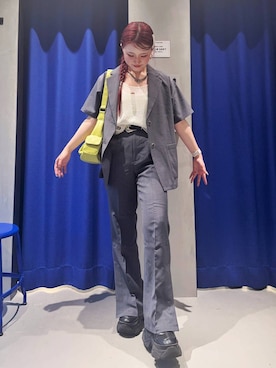 「PAGEBOY（ページボーイ）のアイテム（テーラードジャケット）」を使った、Suzuka さん（レディース・158cm）の夏コーディネート