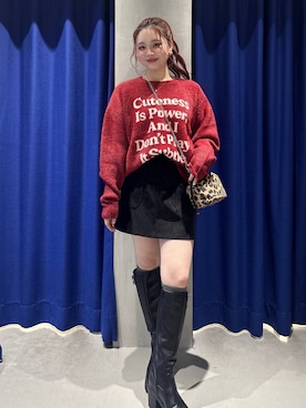 Suzuka さん（レディース・158cm）の冬コーディネート