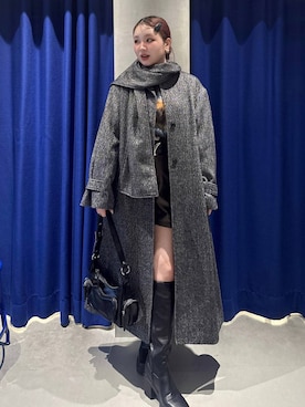 「PAGEBOY（ページボーイ）のアイテム（ジャケット/アウター）」を使った、Suzuka さん（レディース・158cm）の冬コーディネート