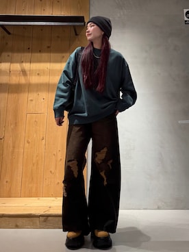 Suzuka さん（レディース・158cm）の冬コーディネート