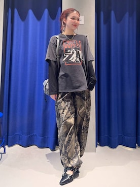 「アイテム（パンプス）」を使った、Suzuka さん（レディース・158cm）の夏コーディネート