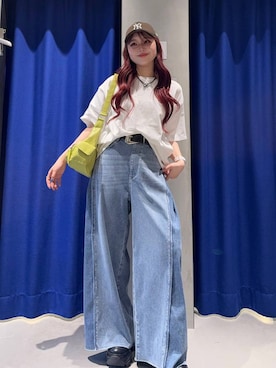 「PAGEBOY」｜「アイテム（アクセサリー）」を使った、Suzuka さん（レディース・158cm）の夏コーディネート