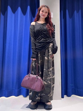 「PBLIM（ページボーイリム）のアイテム（スウェットパンツ）」を使った、Suzuka さん（レディース・158cm）の秋コーディネート