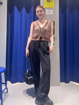 「PAGEBOY」｜「アイテム（アクセサリー）」を使った、Suzuka さん（レディース・158cm）の夏コーディネート