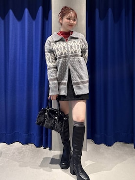 Suzuka さん（レディース・158cm）の冬コーディネート