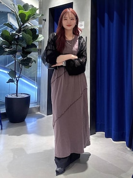 「PAGEBOY（ページボーイ）のアイテム（スラックス）」を使った、Suzuka さん（レディース・158cm）の春コーディネート