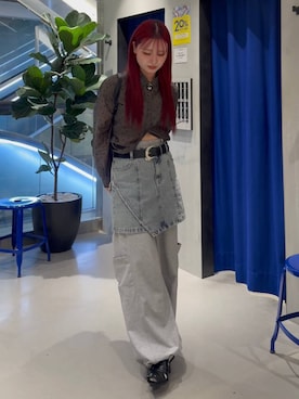 Suzuka さん（レディース・158cm）の春コーディネート